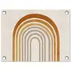 Minimalistisch - Boog - Lijnen - Beige tuinposter los doek klein -3d