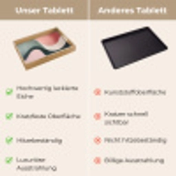 Abstract - Golven - Sierlijk - Roze Dienblad Rechthoek middel -USP_VergelijkingDE