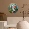 Schildpad - Zeewier - Mozaïek Wandcirkel behangsticker klein -sfeer1