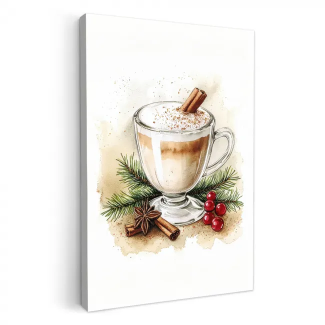 Winter - Koffie - Warm - Decoratie KitchenYeah - Keuken - Canvas klein -3d