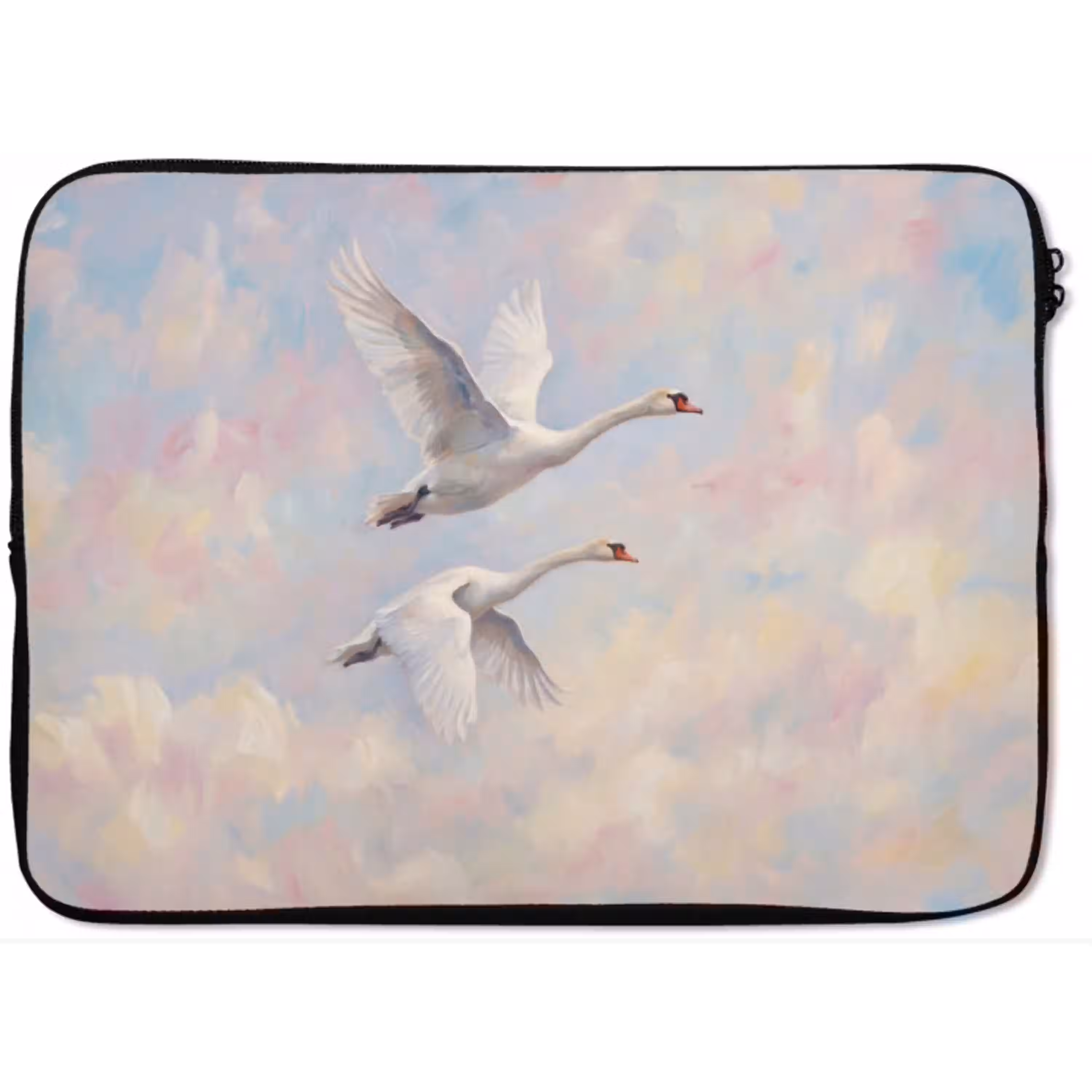 Vogel - Vliegend - Lucht - Modern - Pastel laptophoes neopreen klein -zkaufland3dotto