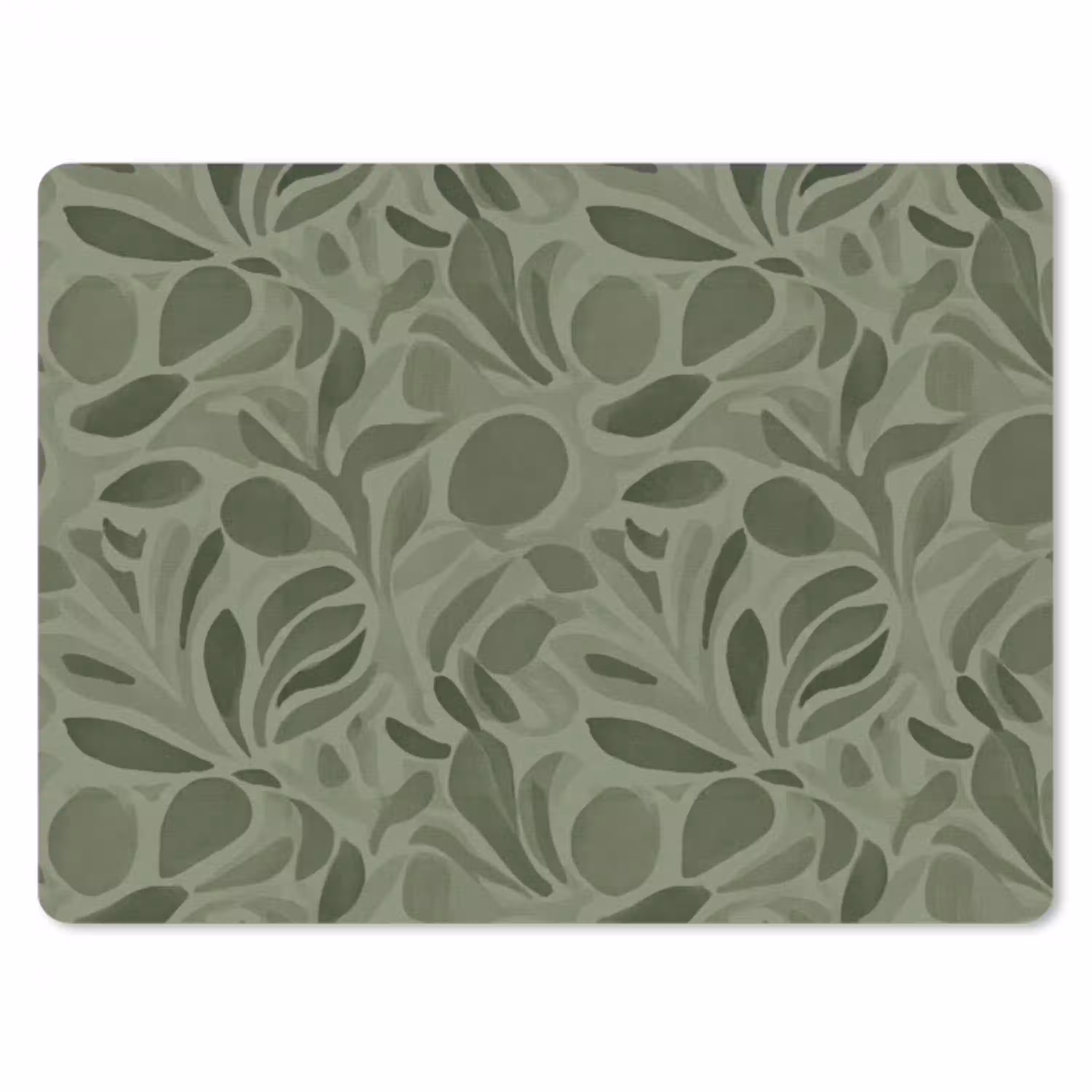 Sereen - Bladeren - Groen muismat rubber klein 262 -3d