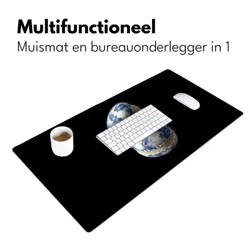 Eten - Macarons - Delfts blauw - Koekjes Muismat XXL klein -sfeer4