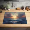 Meeuwen - Zonsondergang - Zee - Wolken Inductie beschermer vinyl 3mm klein -sfeer5