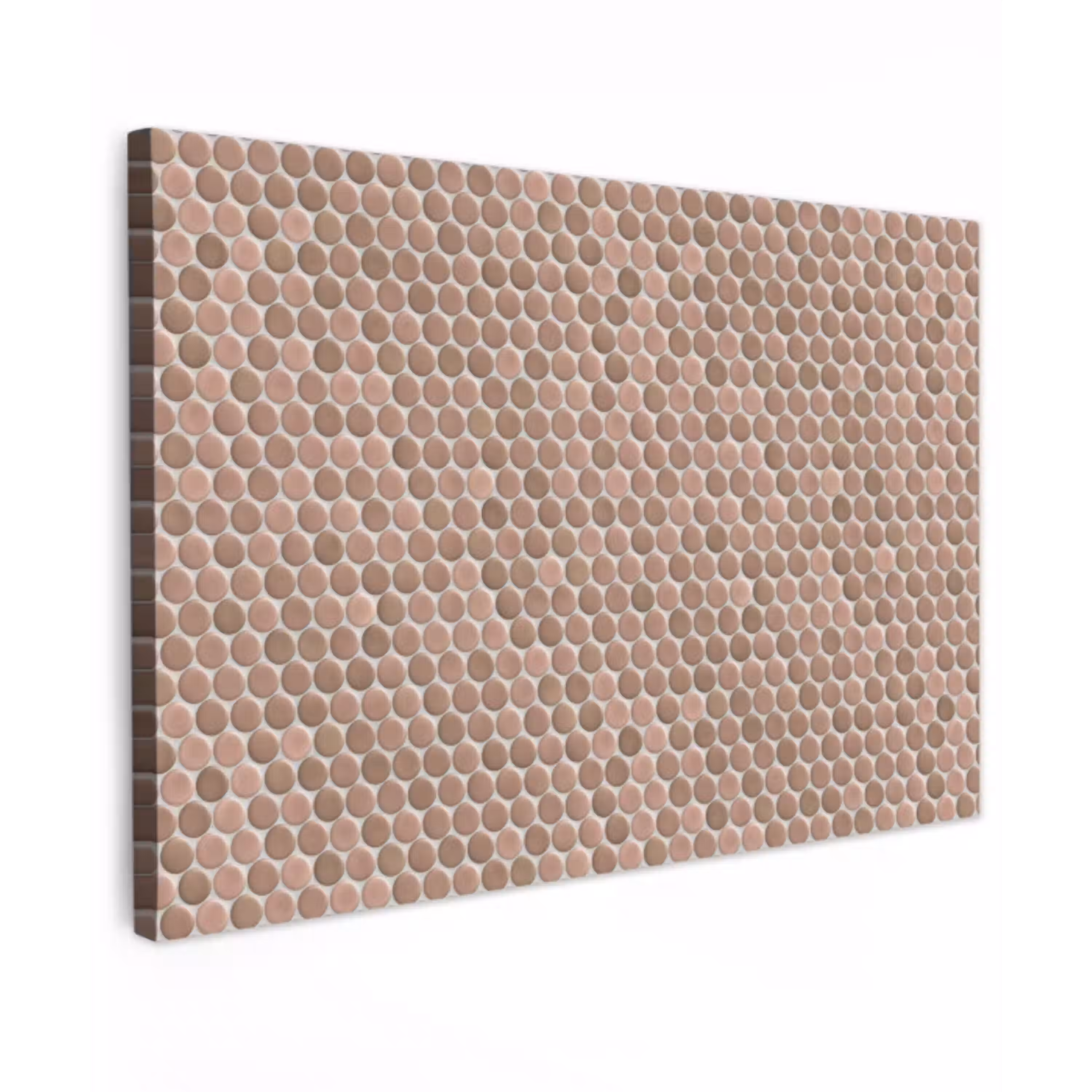 Penny - Mozaïek - Oudroze - Terracotta Tuinposter op houten frame 2 cm dik klein 845 -3d