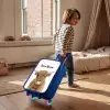 Halbe Hooglander Kinderkoffer - Blauw klein -sfeer1