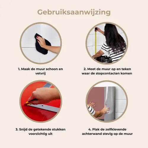 Fluistering van Fuchsia keuken achterwand 2 middel -gebruiksaanwijzing_NL