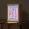 Chill - Roze - Blauw - Golvend Light Box met kabel (Tafellamp) klein -z3d_website