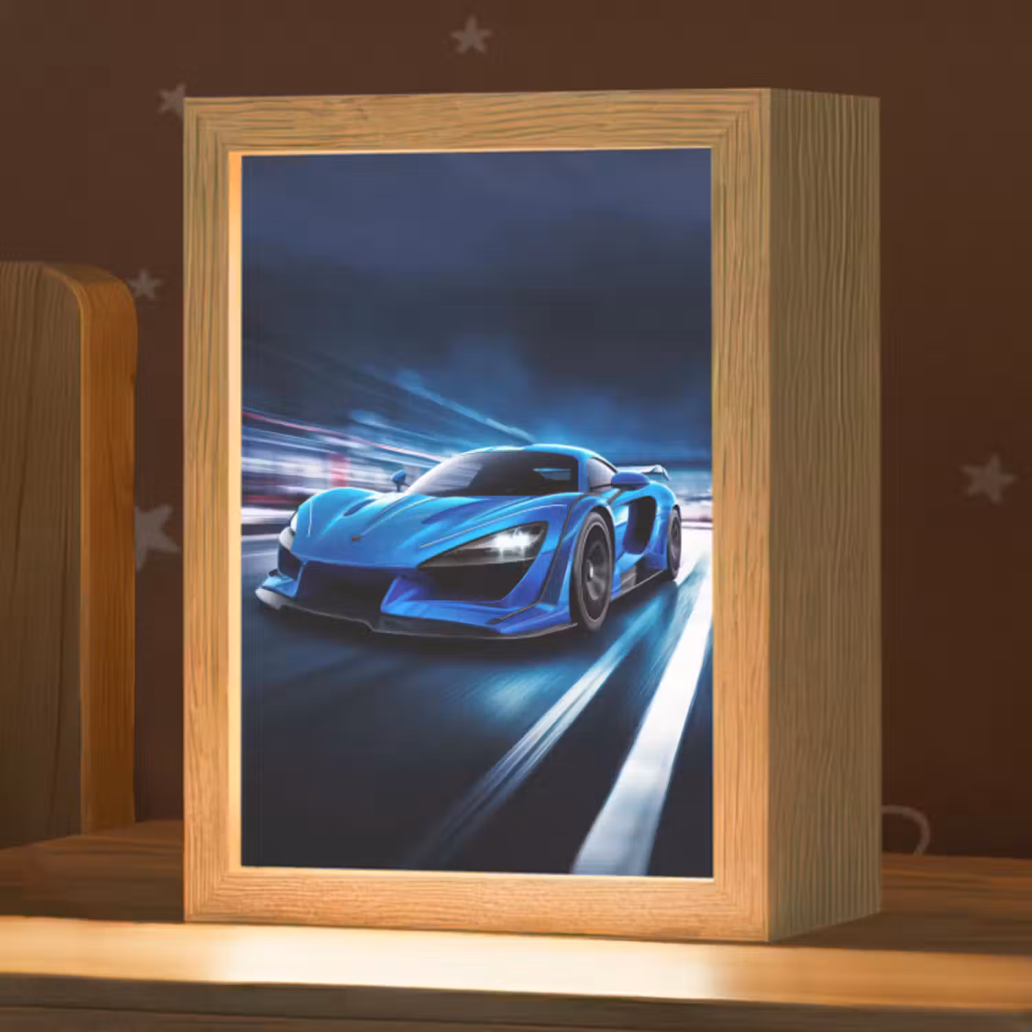 Nachtlicht Kinder - Auto - Blau - Jungen - Kind