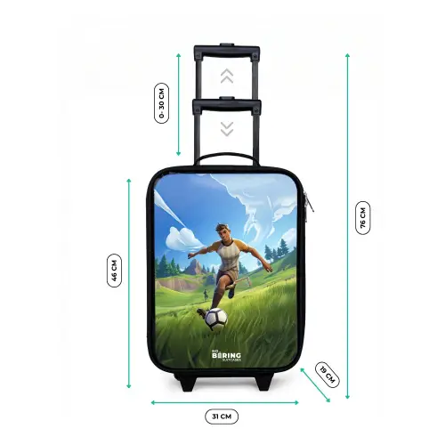 Voetbal - Jongen - Goal - Voetbaltenue Kinderkoffer - Zwart klein -productfoto_formaten