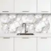 Wit - Goud - Marmer - Grijs keuken achterwand 2 middel 871 -3d