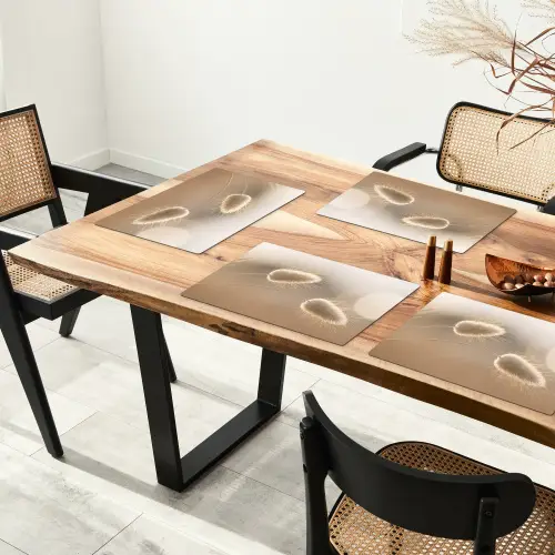 Hazestaartgras - Graanharen - Zonlicht Placemat vinyl groot -zzsfeer4_Kitchenyeah-website