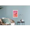 Disco - Peper - Roze Muursticker klein -plant