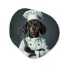 Hond - Garde - Kok Wandcirkel Organisch Plexiglas middel -3d