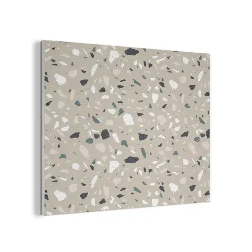 Terrazzo - Patroon - Groen PET vilt klein 837 -3d