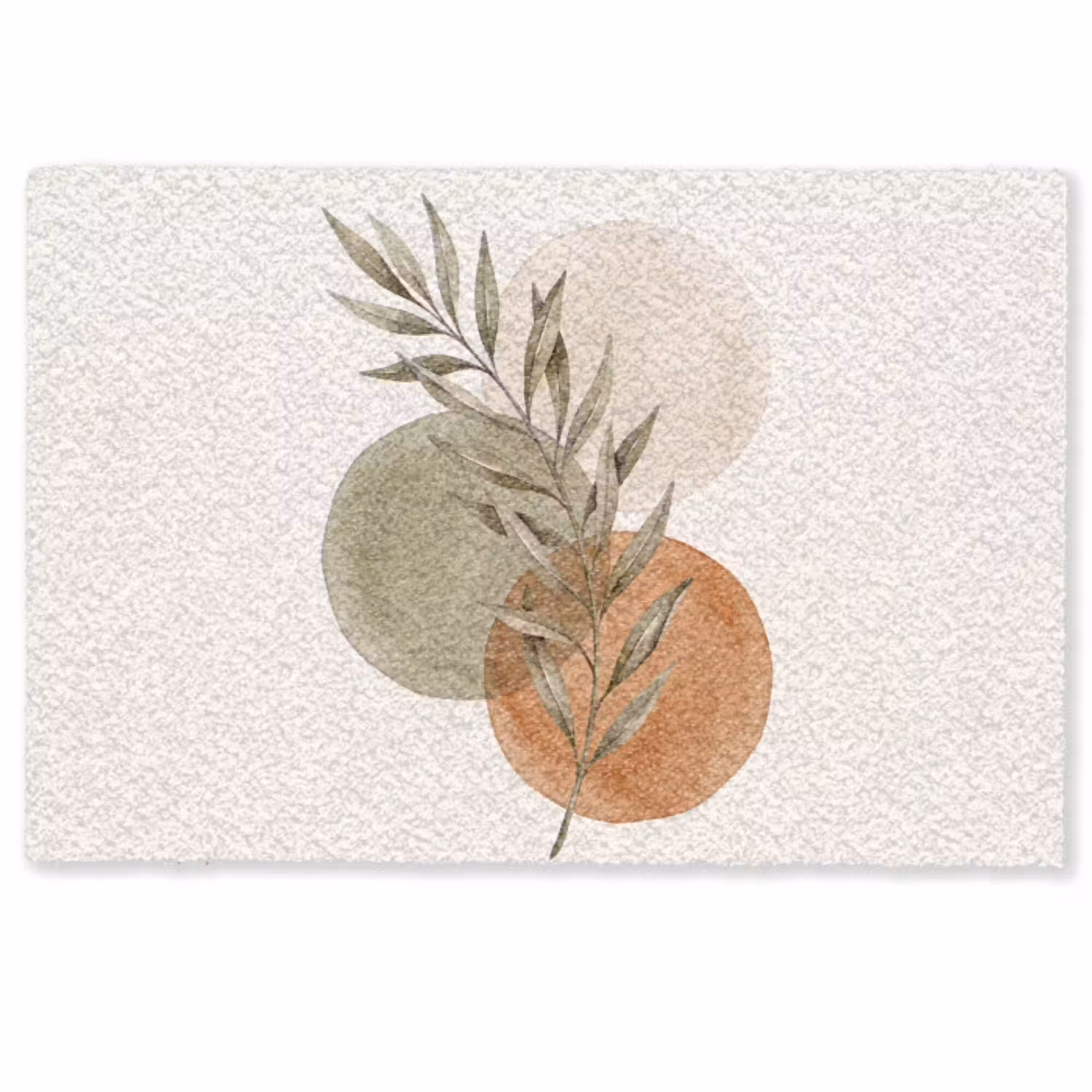 Plant - Cirkels - Abstract Deurmat klein -zkaufland3d