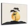 Zwarte boom - Gouden cirkel - Heuvel Textielframe zwart klein -3d