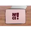 Nice - Uitroepteken - Roze laptophoes neopreen klein -tafel