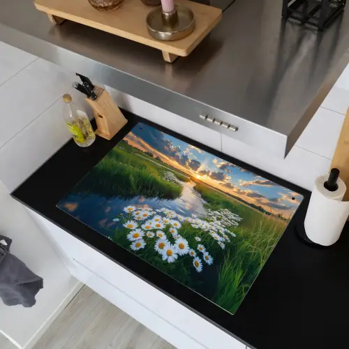 Beekje - Landschap - Margriet Inductie beschemer met haakjes klein -sfeer1