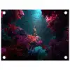 Standbeeld - Zeebodem - Koraal - Kleurrijk tuinposter los doek klein -3d