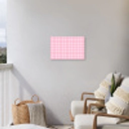 Raster - Patroon - Roze Tuinposter op houten frame 2 cm dik klein 845 -sfeer1