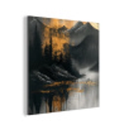 Natuur - Abstract - Landschap - Modern aluminium wit klein -3d