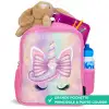 Eenhoorn - Glitters - Regenboog - Pastel Kinderrugzak - Roze middel -inhoud_FR