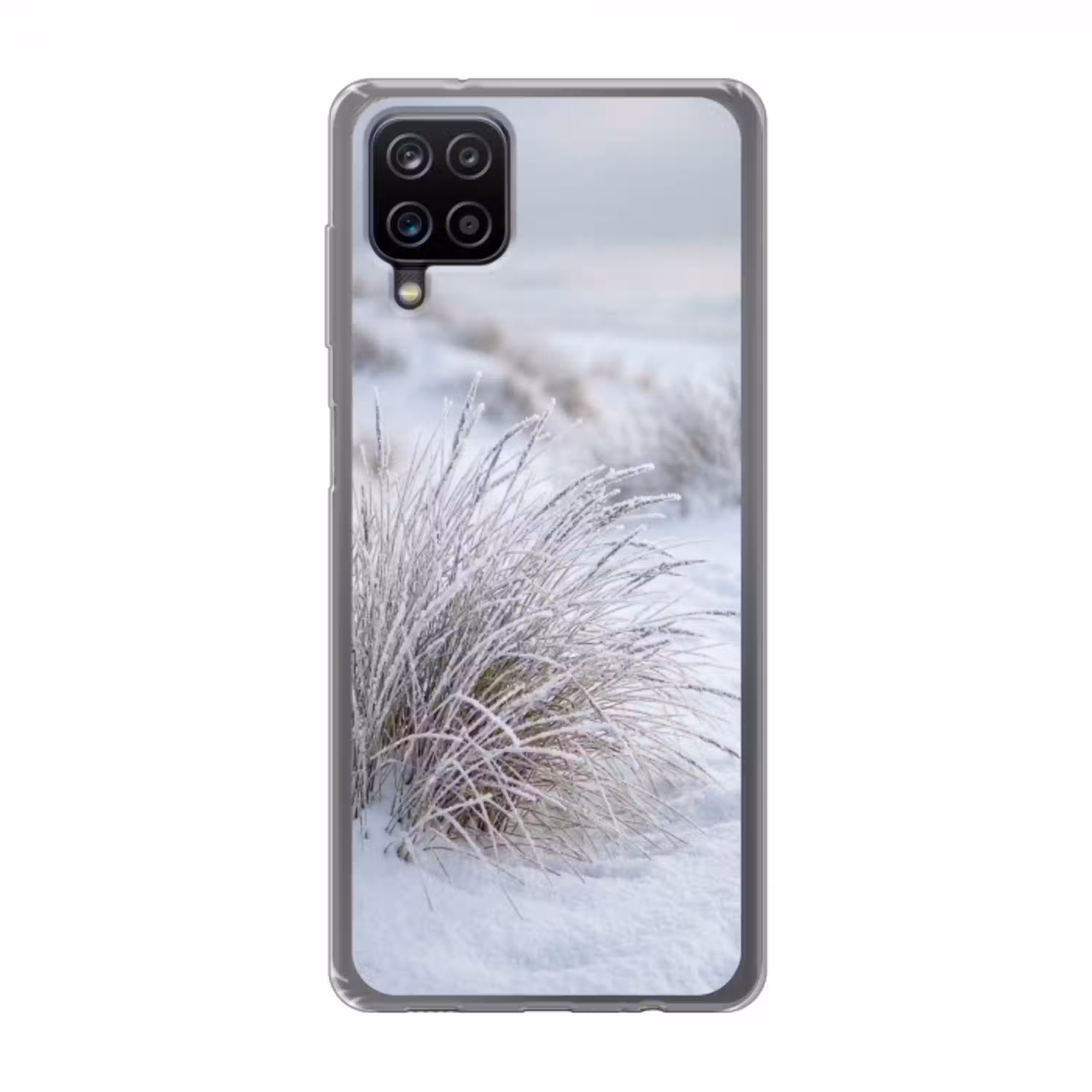 Duinen - Sneeuw - Strand - Winter - Serene Telefoonhoesje Samsung Galaxy A12 klein -3d