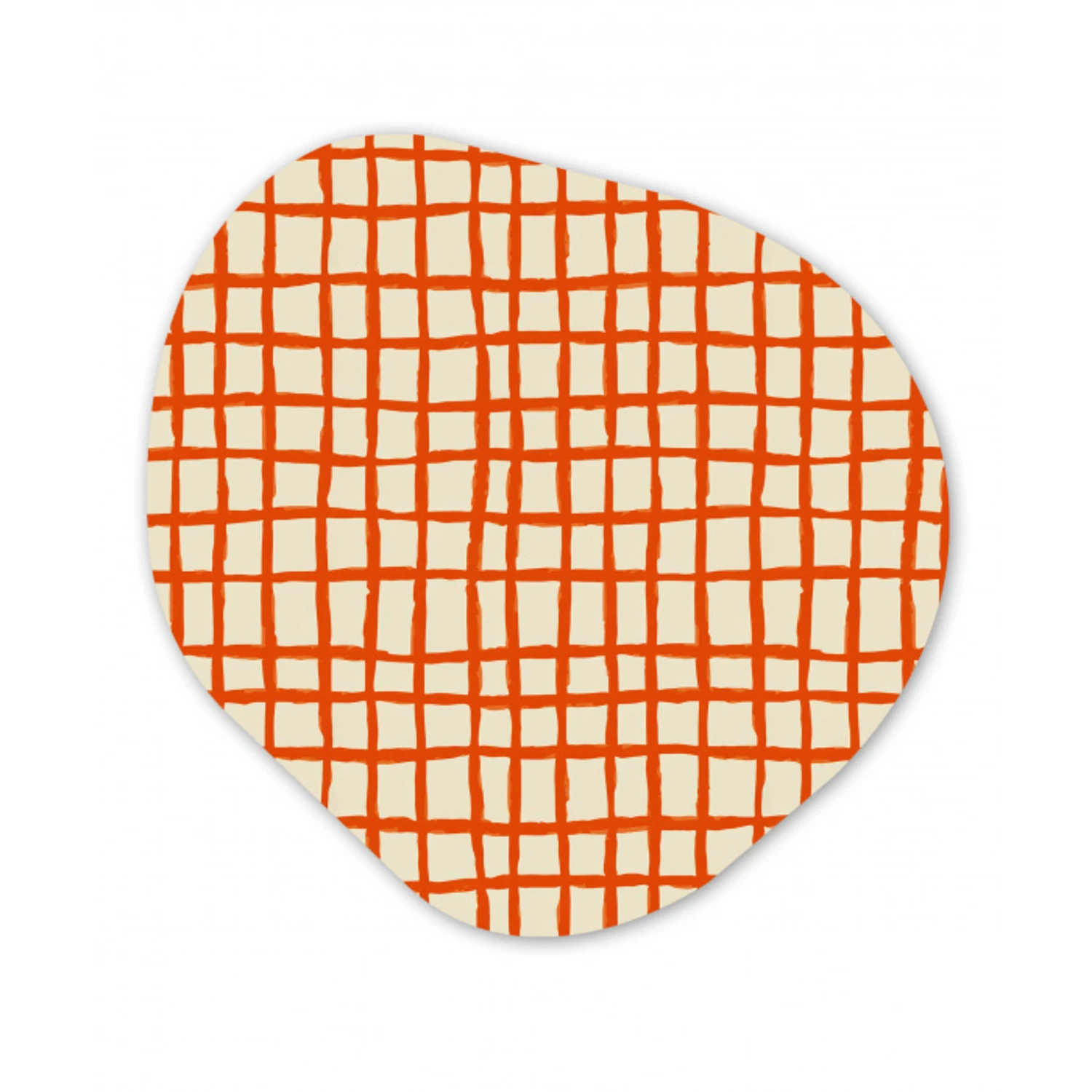 Patroon - Lijnen - Oranje Wandcirkel Organisch Forex 3mm klein 629 -3d