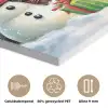Vrolijk -  Sneeuw - Kleurrijk PET vilt klein -closeup_NL