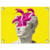 Buste - Slangen - Geel tuinposter los doek klein -3d