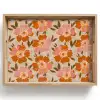 Bloemen - Motief - Retro Dienblad Rechthoek middel 911 -z3d_shopping