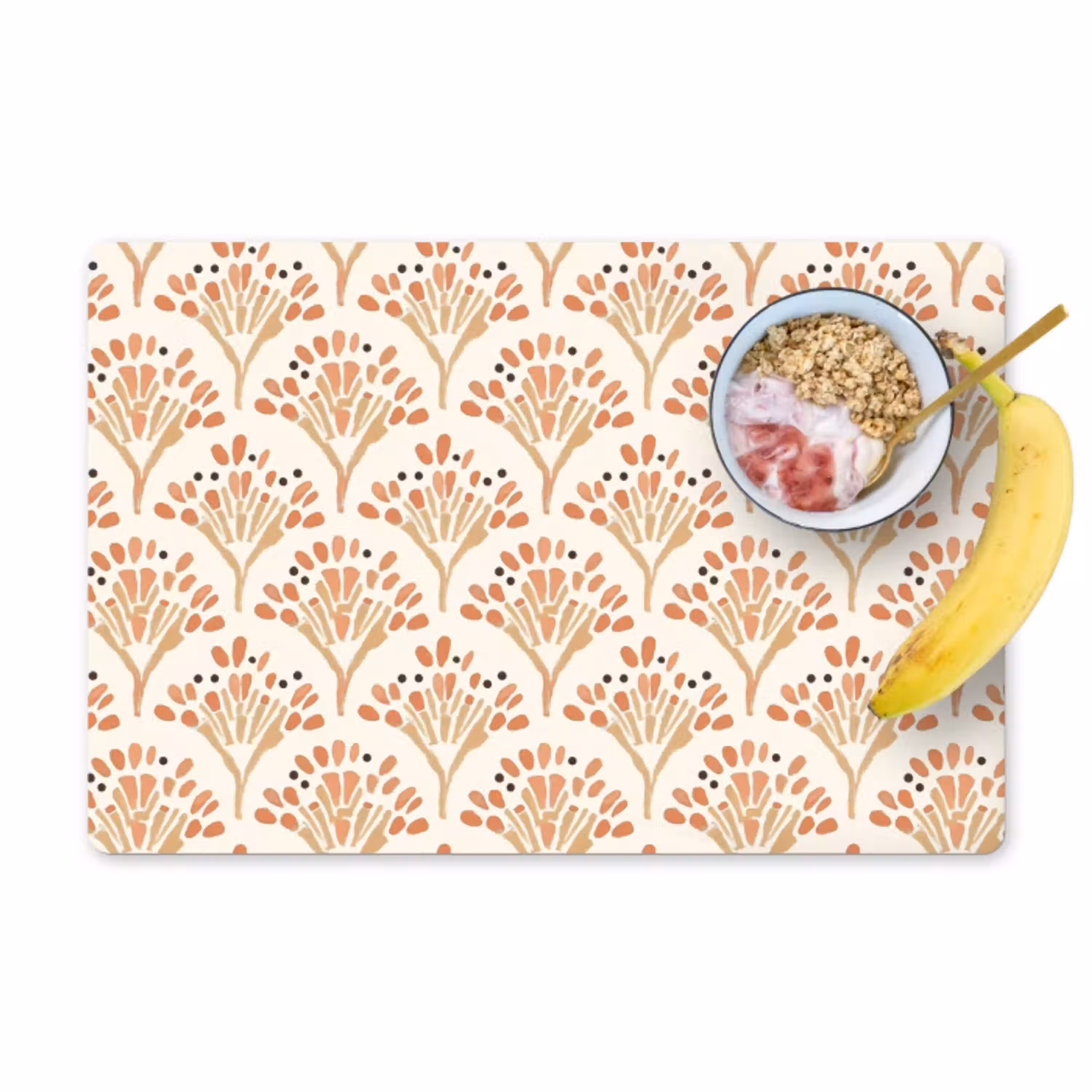 Terracotta - Waaiers - Schilderachtig - Patroon Placemat vinyl groot 368 -zzzproduct_Kitchenyeah-website