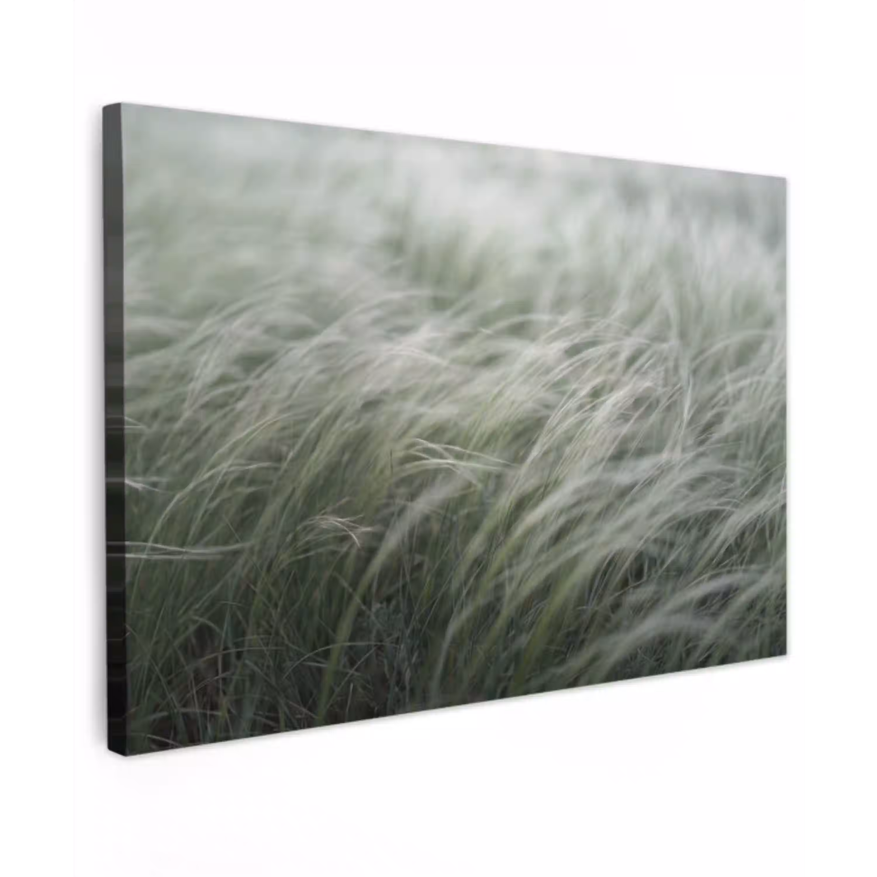 Gras - Wazig - Natuur - Groen - Zacht canvas 2cm klein -z3d