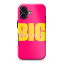 Dream big - Roze - Geel - Minimalistisch Toughcase MagSafe Apple iPhone 17 klein -3d