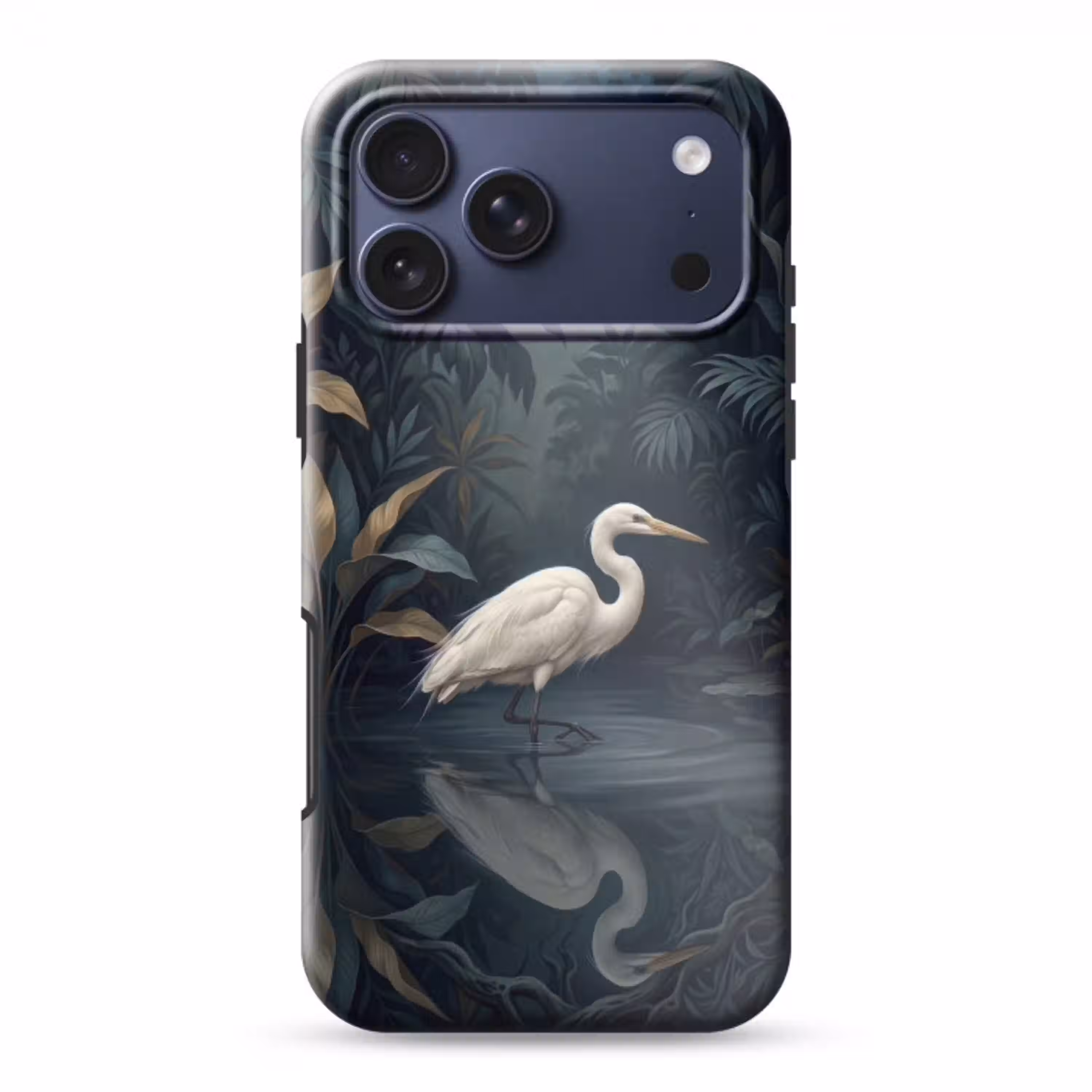 Reiger - Water - Natuur - Modern - Wit Toughcase MagSafe Apple iPhone 17 Pro Max klein -3d