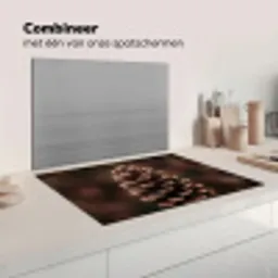 Dennenappel - Bos - Herfst - Bruin - Sfeervol Inductie beschermer vinyl 3mm klein -wsfeer7_website