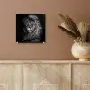 Leeuw - Ogen - Oranje - Zwart wit - Dieren - Portret plexiglas 5mm klein -sfeer5