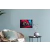 Boombox - Rood - Graffiti - Neon Muursticker klein -plant
