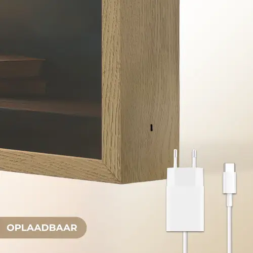 Kaarsen - Stilleven - Rustiek - Boeken Light Box met batterij (Wandlamp) middel -USP_websiteoplaadbaarNL