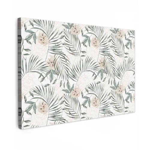 Monstera - Palmblad - Jungle - Tropisch Tuinposter op houten frame 2 cm dik klein -3d