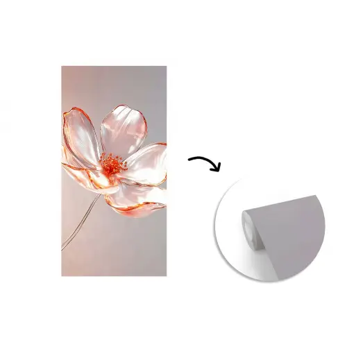 Glazen - Bloem - Roze fotobehang vinyl groot -3d