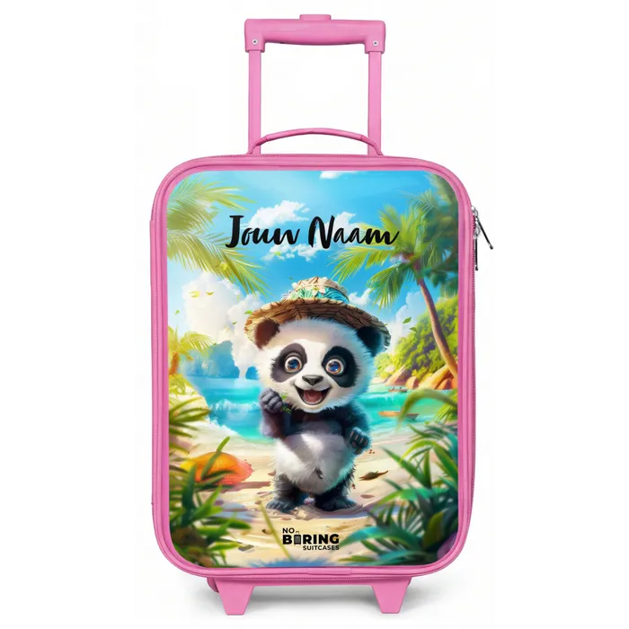 Pablo panda Kinderkoffer - Roze klein -zz3dotto