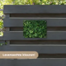 Groen - Bladeren - Kartel - Zonlicht tuinposter los doek klein -sfeer3