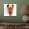 Kreeft - Zwart - Oranje - Wit - Uniek plexiglas 5mm klein -sfeer3