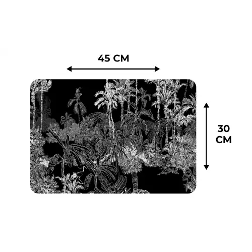 Palm - Jungle - Tropical Placemat vinyl groot -specs