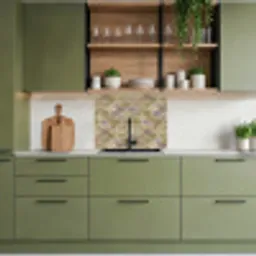 Zacht - Goud - Kleurrijk keuken achterwand 2 middel 865 -sfeer3