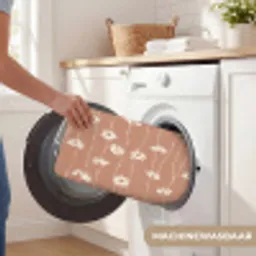 Madeliefjes - Subtiel - Terracotta Badmat klein 997 -USP_WasbaarNL