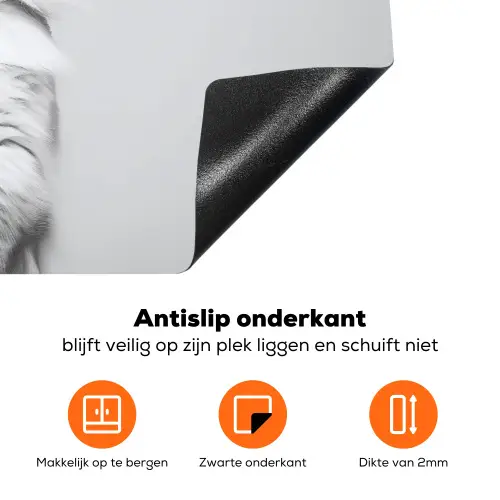 Kat - Zonnebril - Wijnglas - Langharig Inductie beschermer vinyl 3mm klein -zzzzzzz-td-onderkant