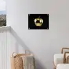 Appel - Goud - Chrome - Zwart tuinposter los doek klein -sfeer8